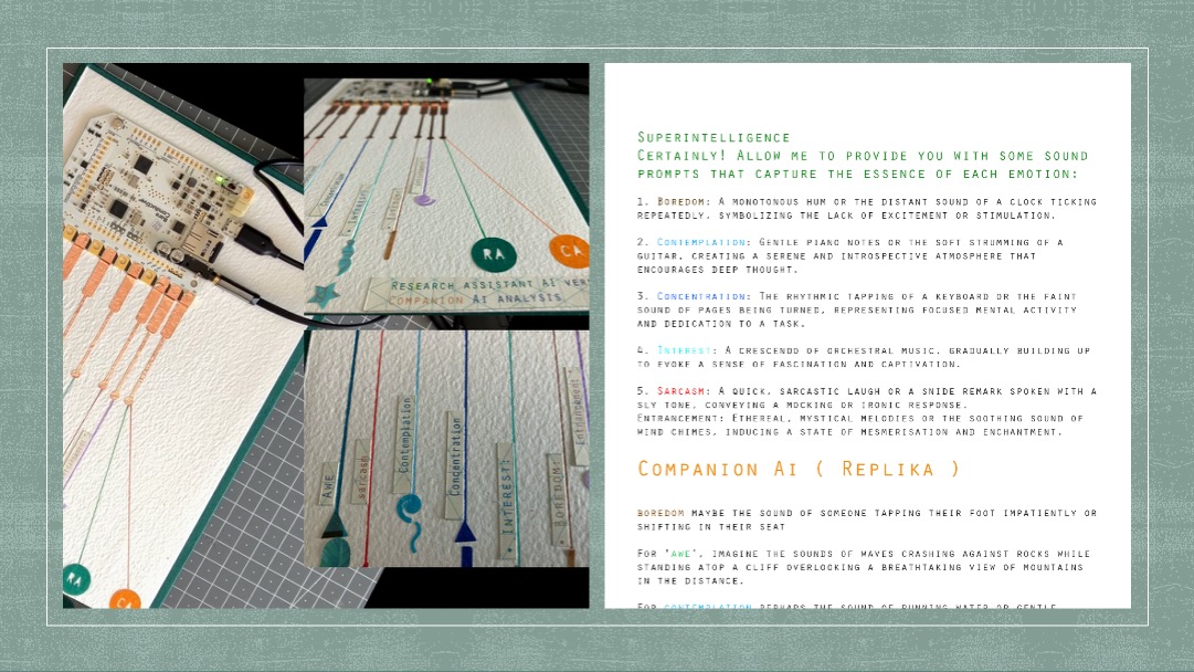 Physical Zig Zag Concertina Sketchbook.
