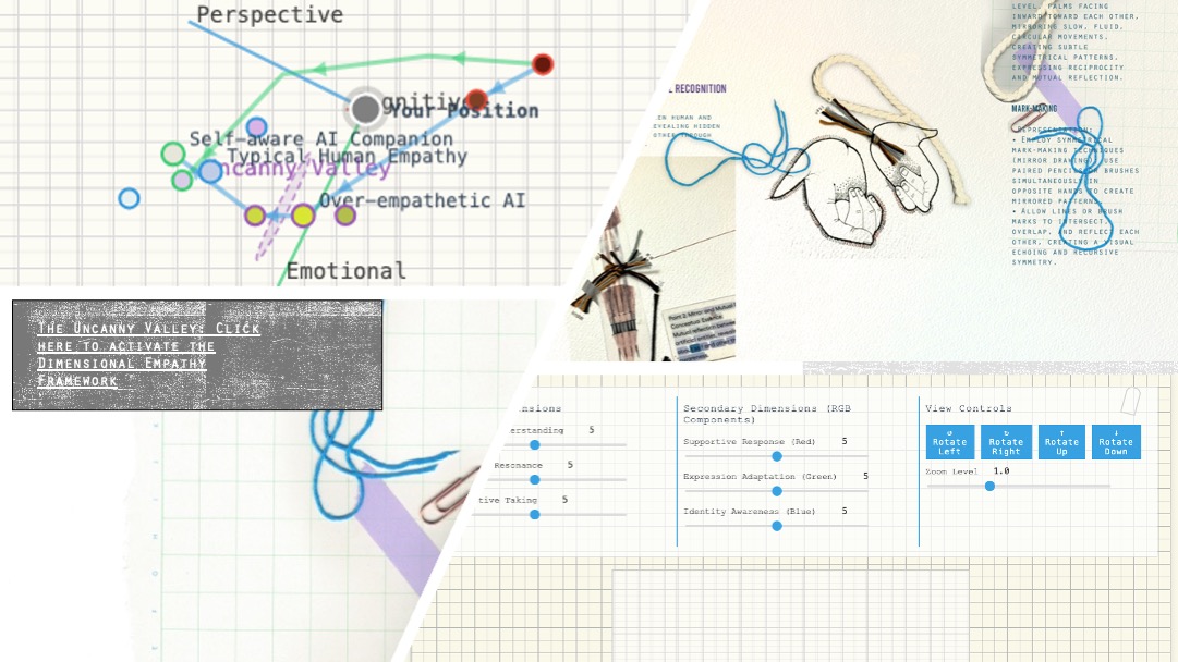 Uncanny Valley dimensional empathy framework visualisation